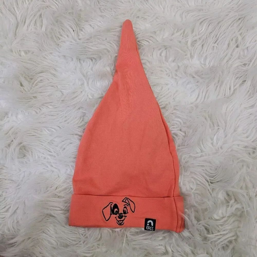Rags To Raches Disney Dalmation Orange Hat Size 6-12 MONTHS